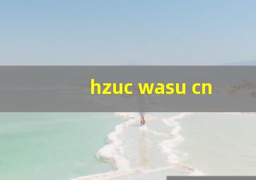 hzuc wasu cn